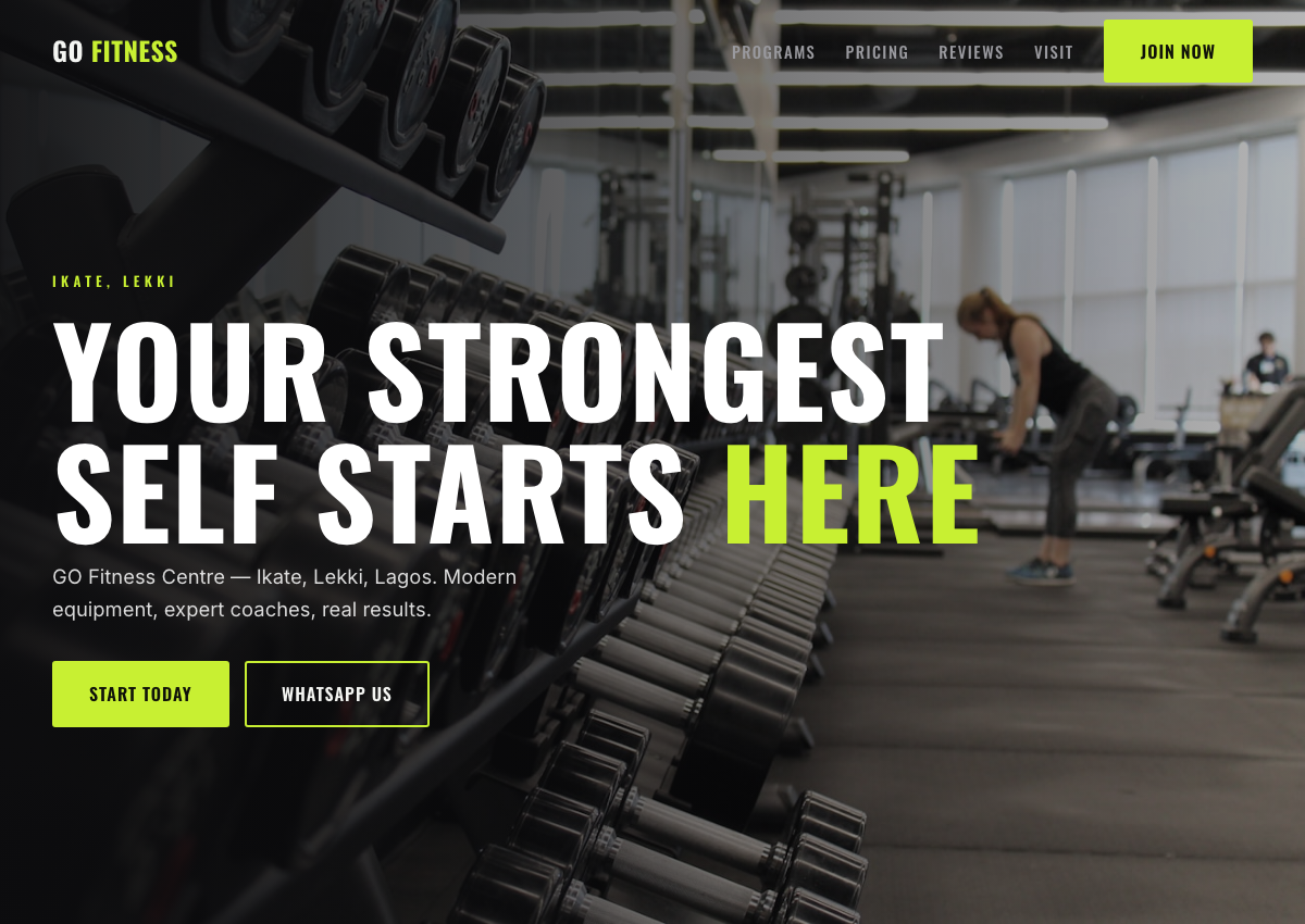 Apex gym website