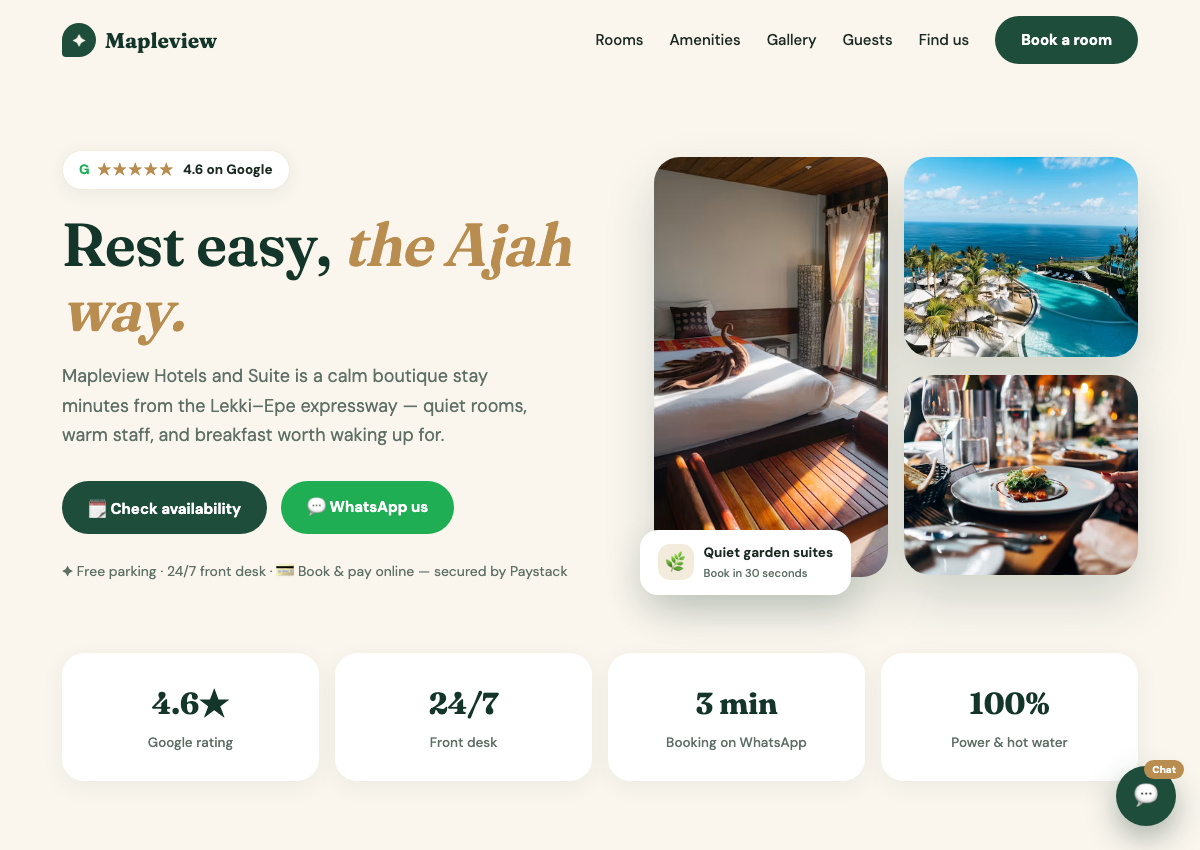 Marlowe resort website